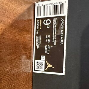 Jordan Max Aura Black Sneakers